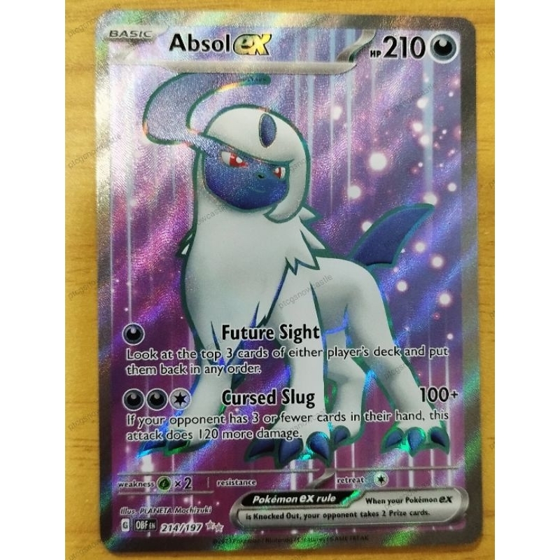 PTCG Absol ex - 214/197 - Full Art Secret Rare (READY STOCK) | Shopee ...