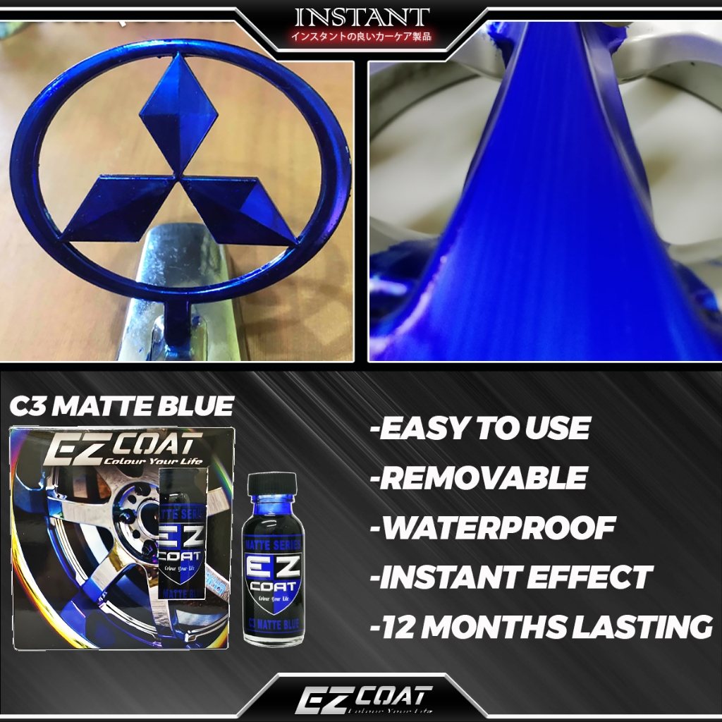 MATTE BLUE CHROME COLOUR PAINT(EZ COAT C3 MATTE BLUE) Shopee Malaysia