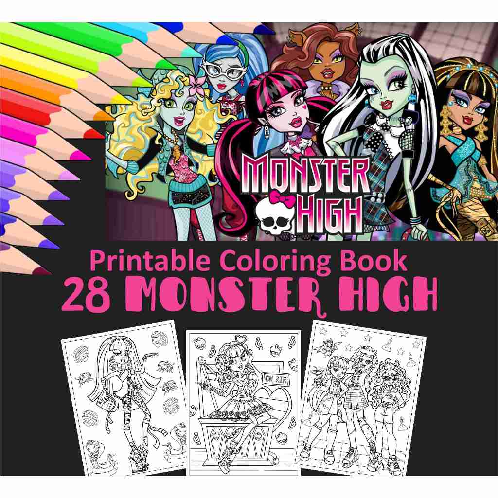 Monster High Printable Activity Book Monster High #24833 (Animation