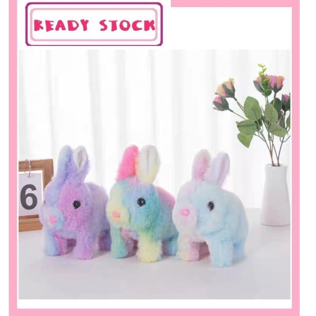 Rabbit Play Toys Electronic Plush Robot Toy For Kid Rabbit Walking Toy