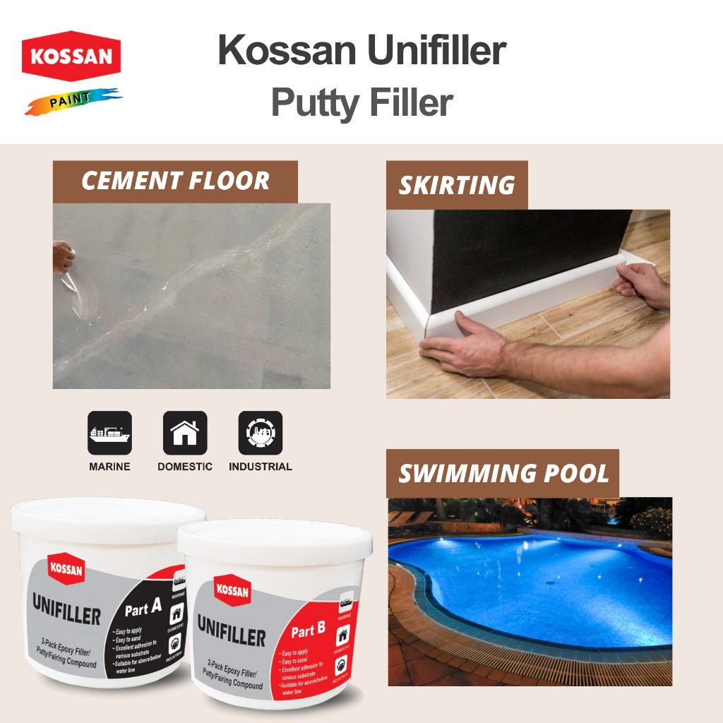 3.1kg Kossan 2Pack Epoxy Filler / Epoxy Putty / Fairing Compound