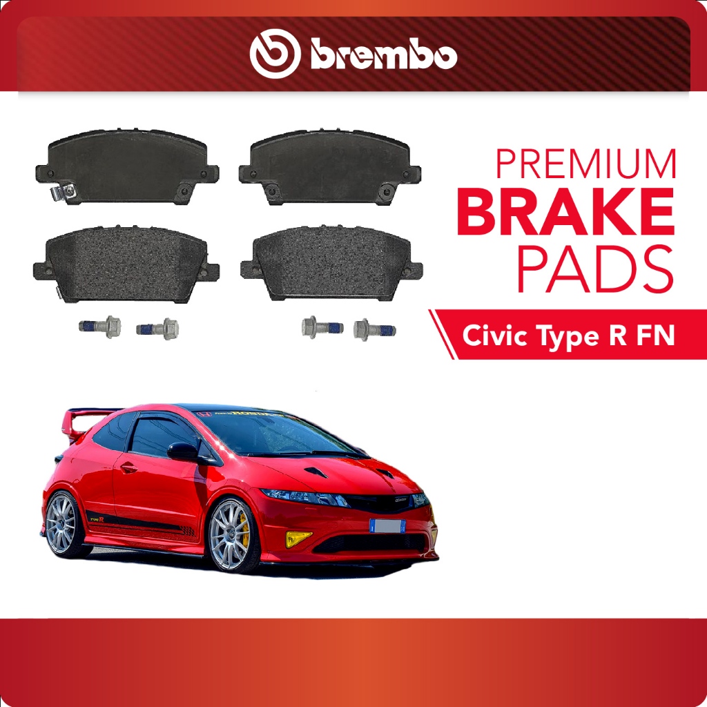 BREMBO Front Pads (1 set) - Compatible with H/D Civic Type R FN ...