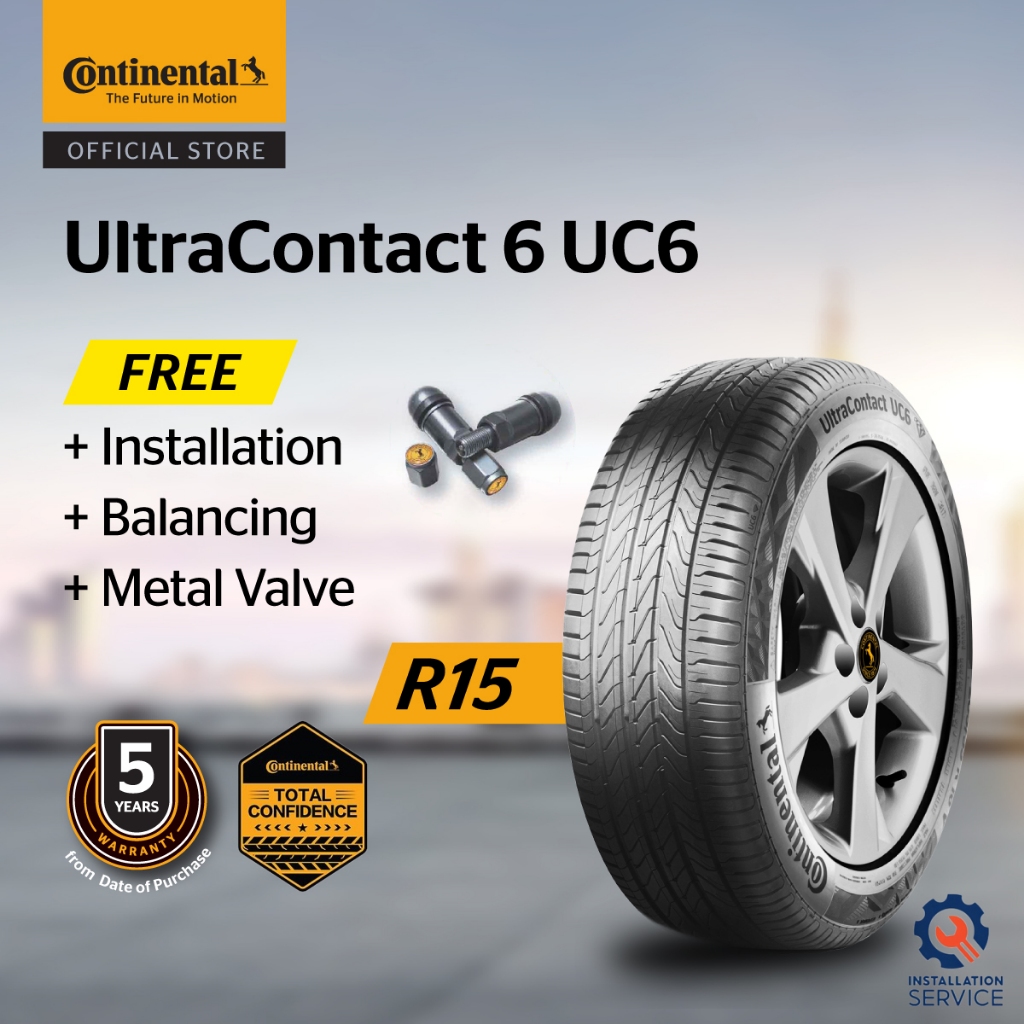 Continental UltraContact UC6 R15 185/60 195/65 (with installation ...
