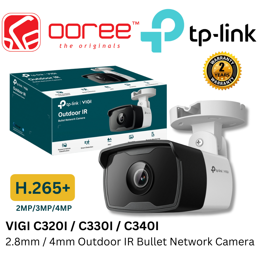 TP-LINK VIGI C320I (2MP) / VIGI C330I (3MP) / VIGI C430I (4MP) 2.8MM ...