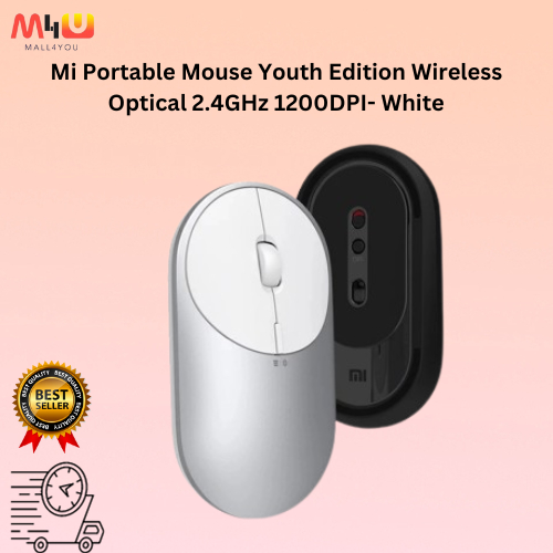 Xiaomi Mi Portable Mouse Youth Edition Wireless Optical 2.4GHz 1200DPI ...