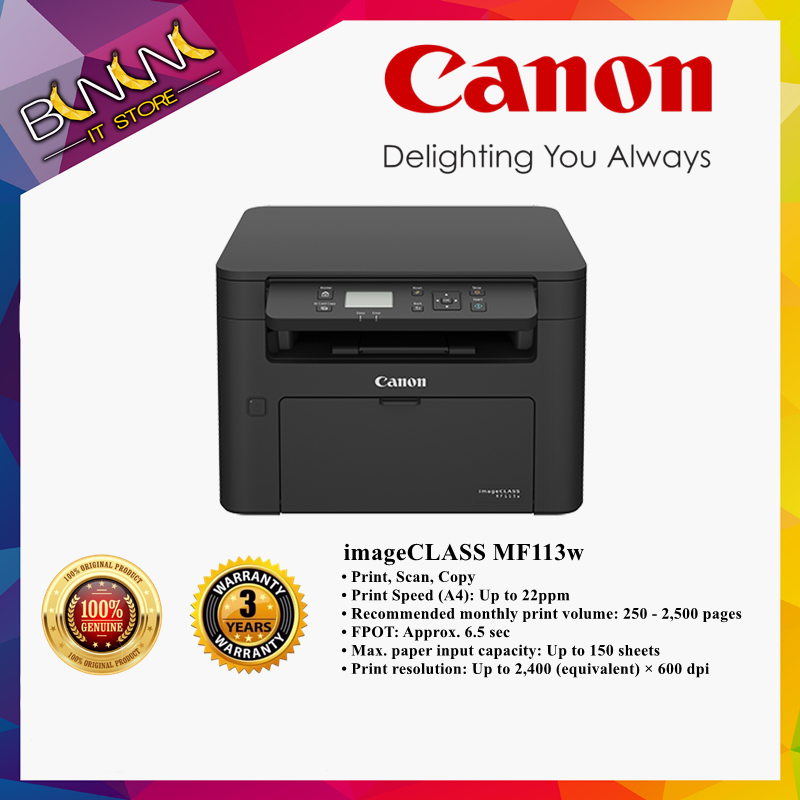 Canon Imageclass Mf113w Compact All In One With Wireless Connectivity Shopee Malaysia 6393