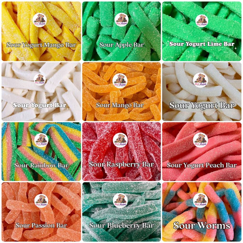 【300g+】JUICE SOUR BARS GERMANY CANDY MIX GUMMY BEBETO MARSHMALLOWS