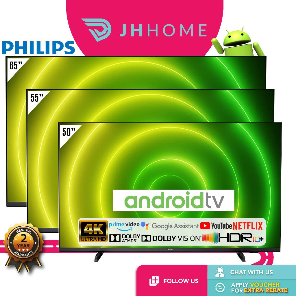 LED Android TV LED 4K UHD 55PUT7406/57