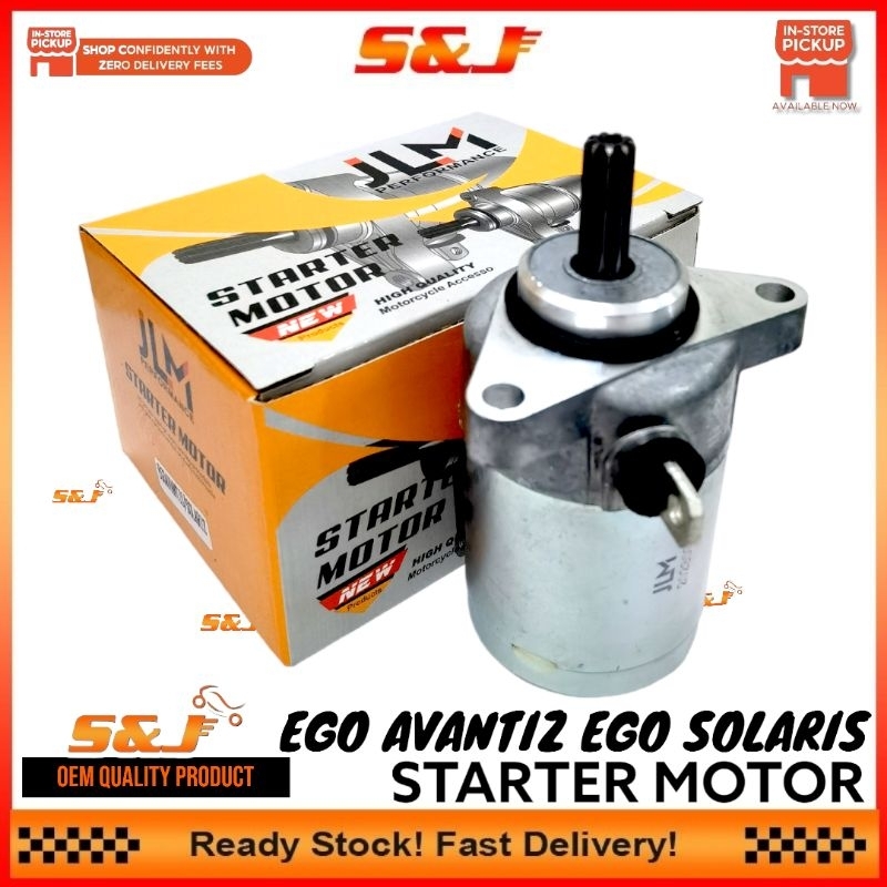 JLM YAMAHA EGO SOLARIS EGO AVANTIZ EGO GEAR STARTER MOTOR ASSY HI POWER