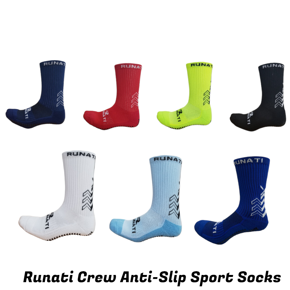 Runati Crew Anti-Slip Sports Socks [RSK235] | Shopee Malaysia