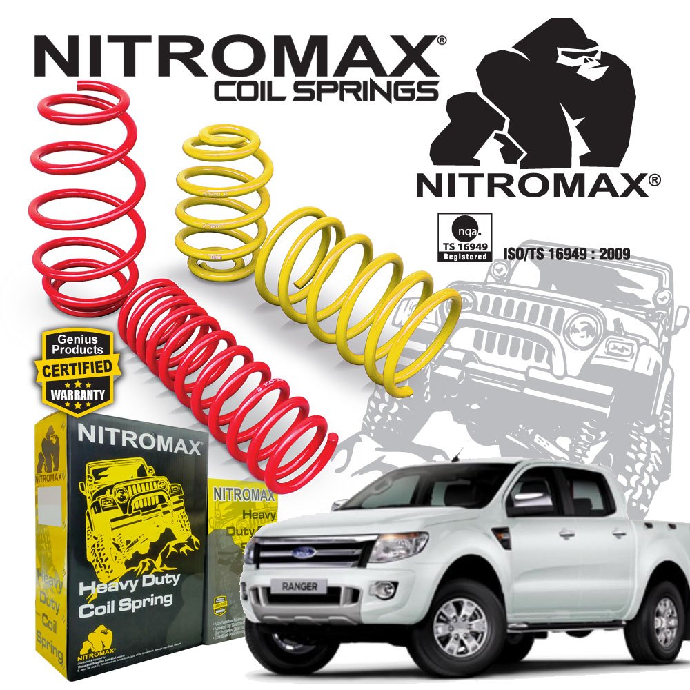 Ford Ranger T6/T7/T8 Nitromax Coil Springs Shopee Malaysia