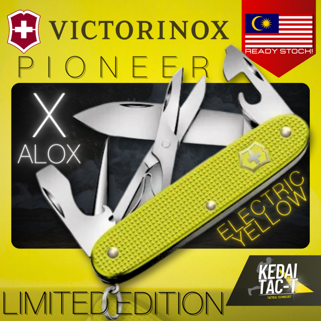 VICTORINOX Pioneer X Alox Limited Edition Electric Yellow Multitool