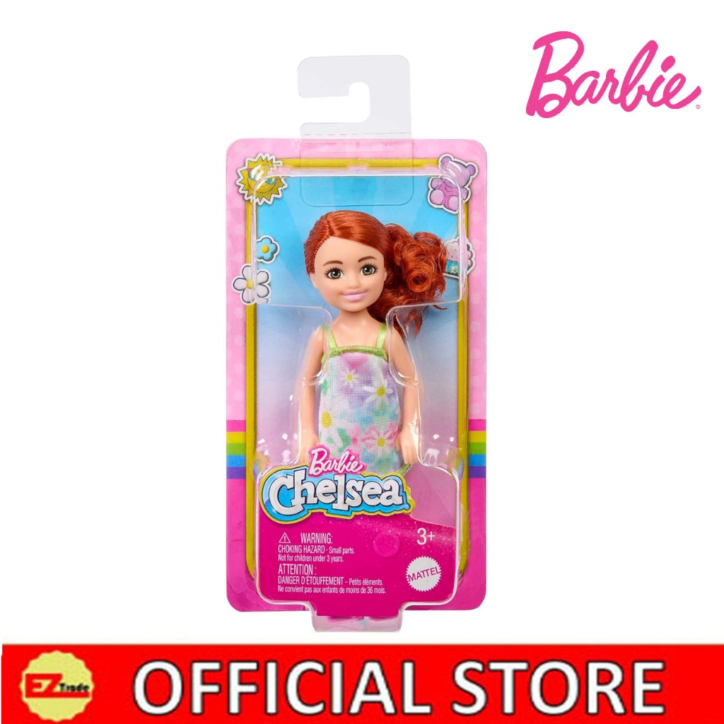Barbie Chelsea Doll, Small Doll Wearing Removable Floral Dress and