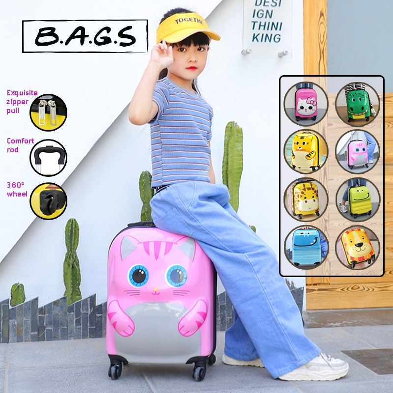 THEBAGS 18 Inch Childrens Trolley Suitcase Cartoon Student Kids Cute