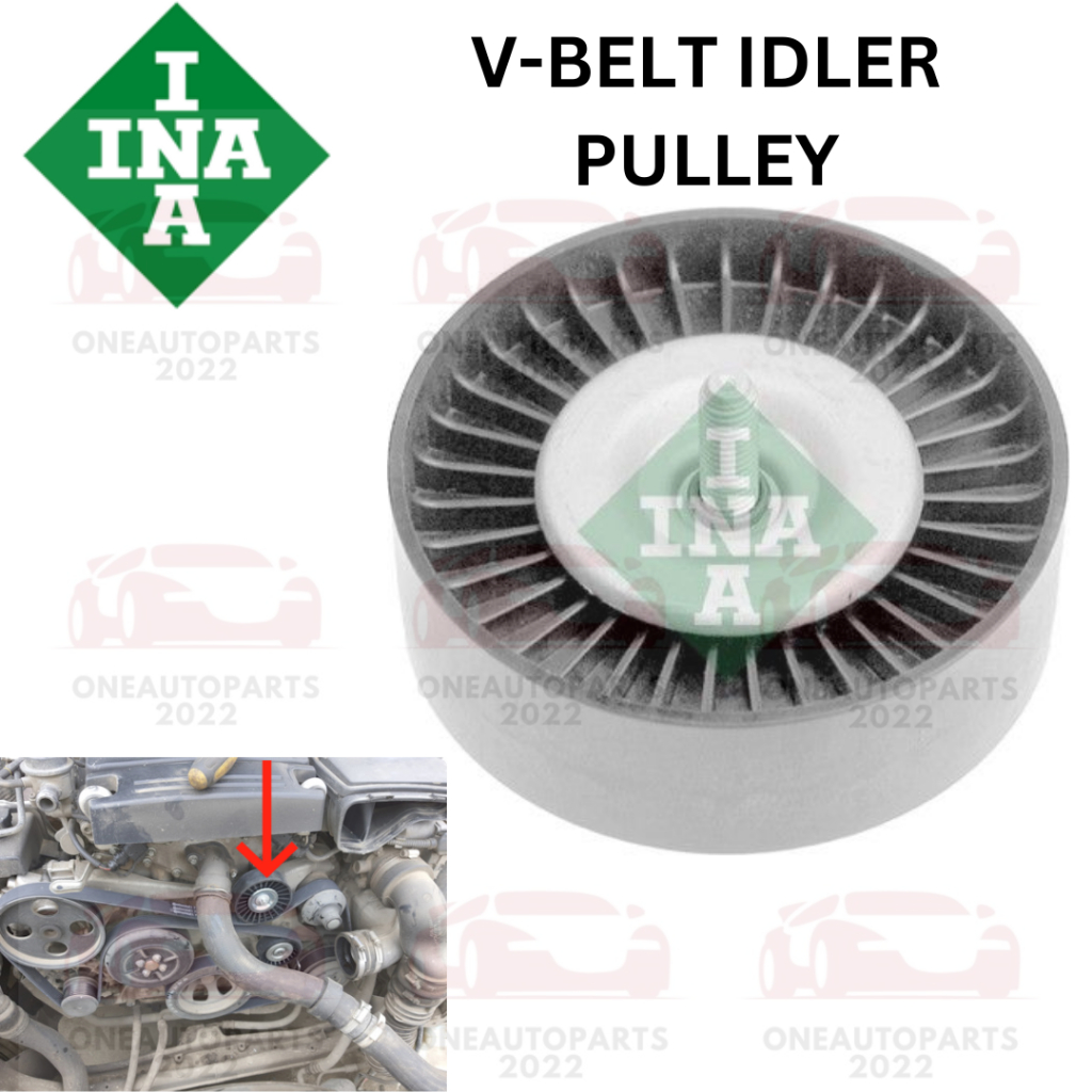Drive Belt Idler Pulley For Mercedes W204 W211 C230 – 2712000570, 2-Year Warranty
