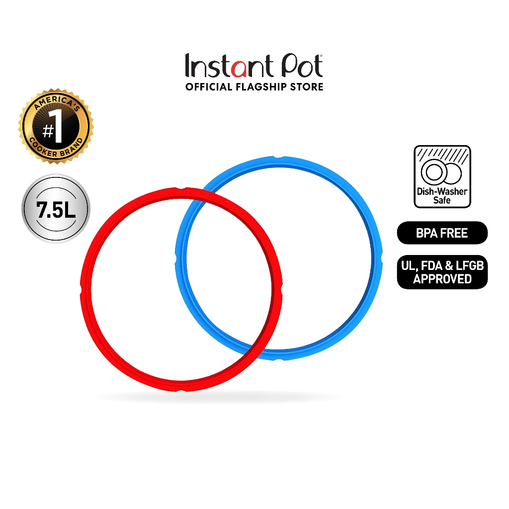 Instant Pot Twin Pack Colored Sealing Rings (8 QT / 7.5L) | Shopee Malaysia