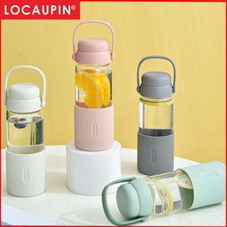 12pcs Glass Water Bottles With Stainless Steel Lids And Stickers And Cup  Brush, 18oz Reusable Glass Water Bottles With Stainless Steel Cap For  Storing
