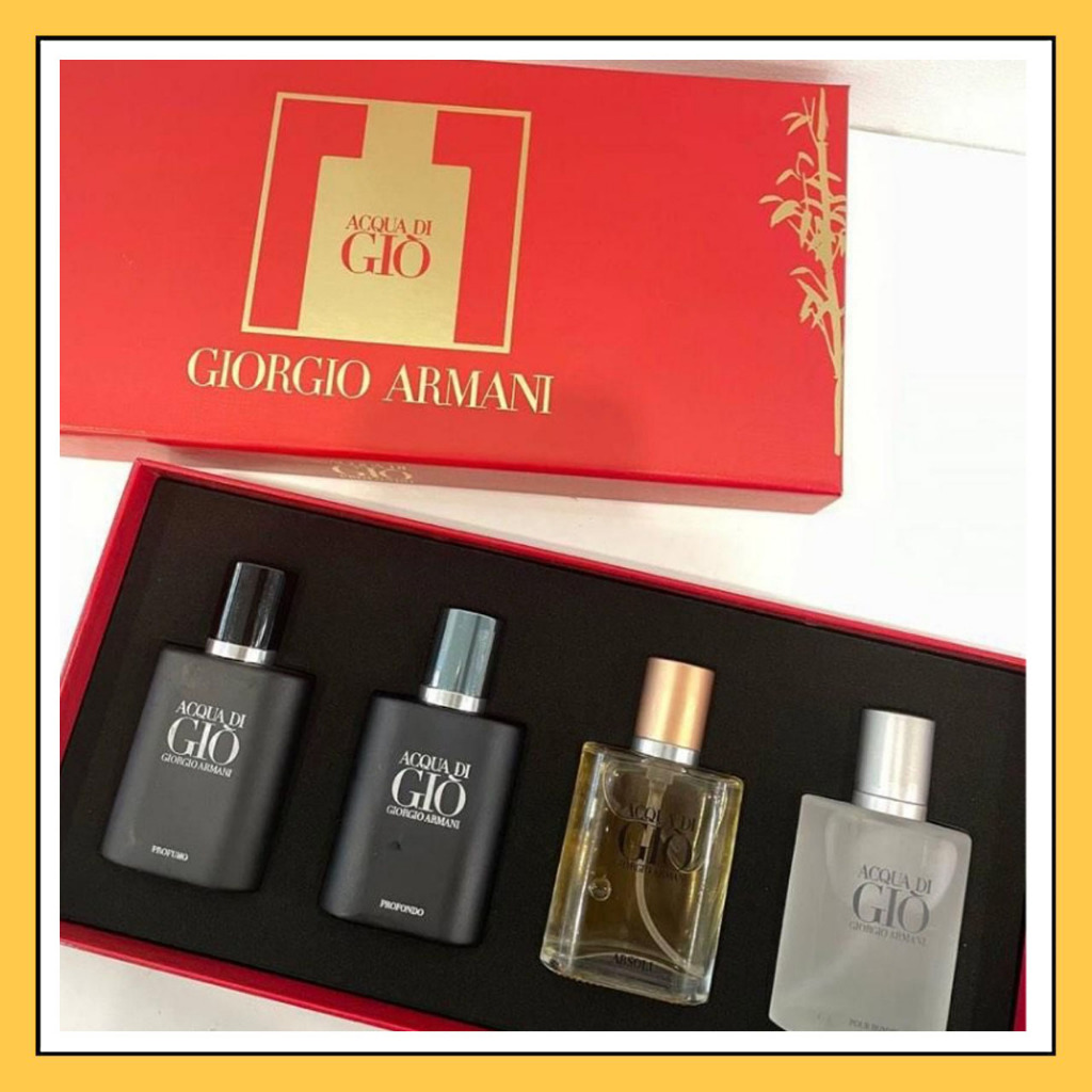 Daily Pos Acqua Di Gio Men 4in1 Red Gift Set 4x30ml Best Perfume