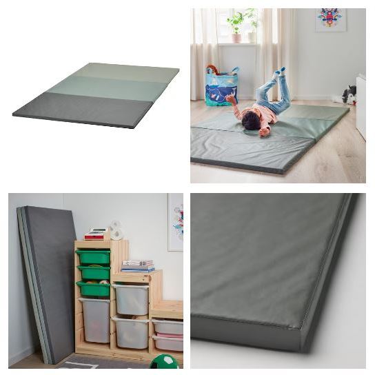 PASSBIT folding gym mat, green, 120x225 cm - IKEA
