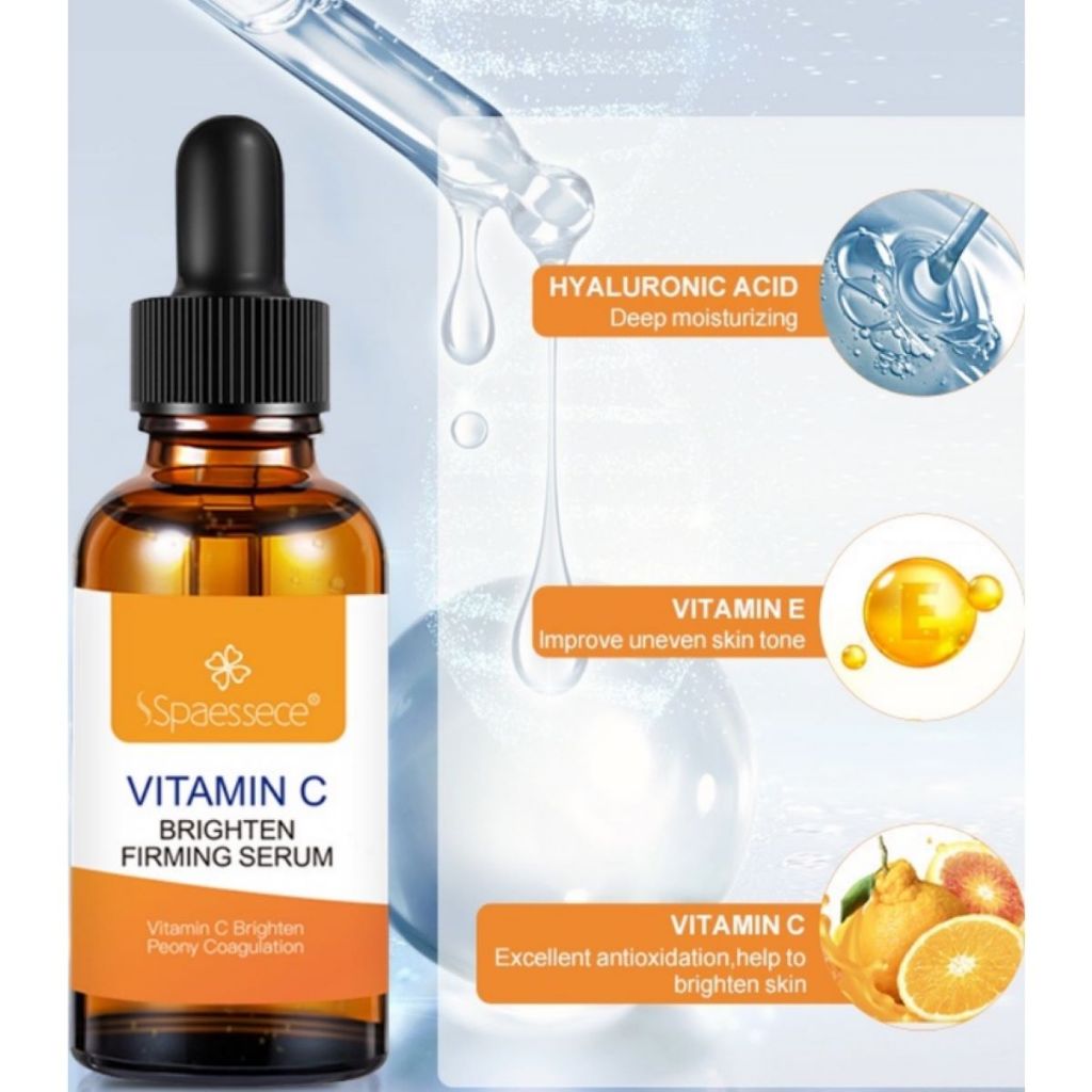 Vitamin C Brighten Firming Hyaluronic Acid facial Serum/Centella Asiatica Peptide AntiWrinkle
