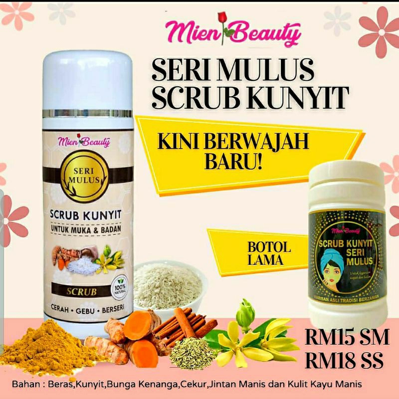SCRUB KUNYIT SERI MULUS MIEN BEAUTY ORIGINAL HQ Shopee Malaysia