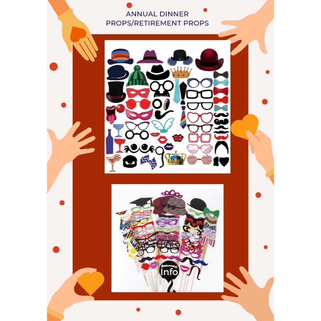 *Ready Stock*Props Retirement/ Annual Dinner/Lunch Props Alat Pereka ...