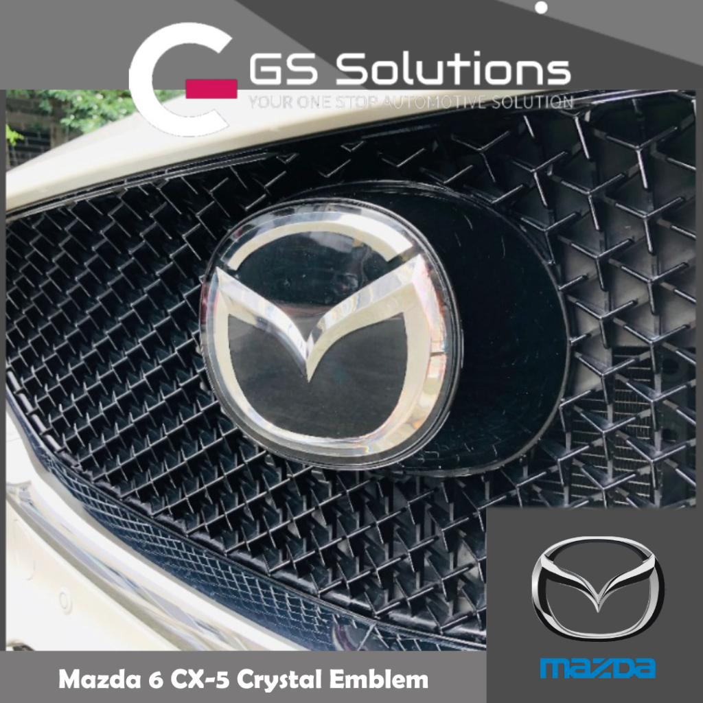 Mazda CX-5 Mazda 6 Crystal Emblem Solid Front Bumper Emblem CX-5 Mazda ...