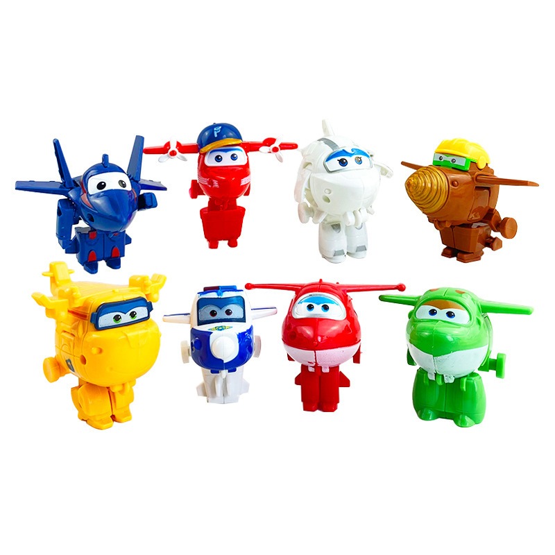 READY STOCK - McQueen Cute Cars Super Wings Cake Topper Set (4pcs, 6pcs ...