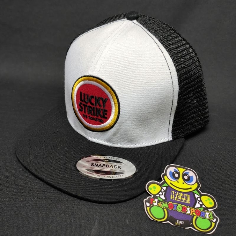 帽子 90s 00s LUCKY STRIKE SUZUKI Racing cap High Grade Quality .Lucky.Strike. Snapback Cap Retro Style
