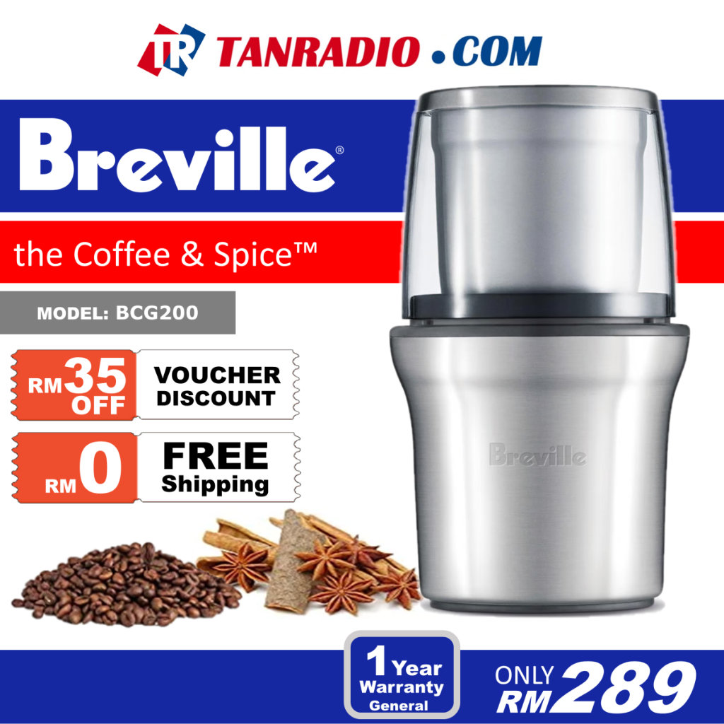 Breville BCG200 Coffee and Spice Grinder Shopee Malaysia