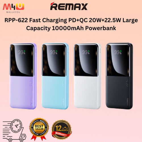 Remax RPP-622 Cynlle Series Fast Charging LED Digital Display PD+QC 20W ...