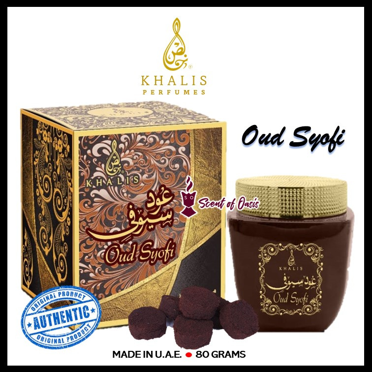 OUD SYOFI (80g roll balls) by KHALIS PERFUMES U.A.E. arabian bakhoor