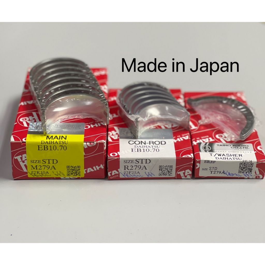 Taiho Engine Bearing Perodua Kancil 660 Viva 660 Mira L2 L6 L7 Main/Con