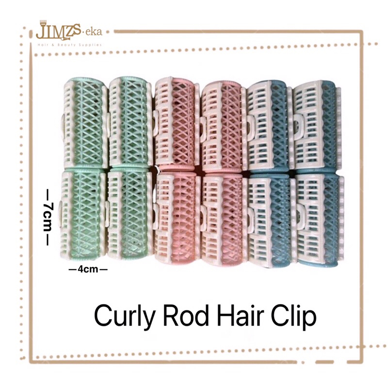 Air Stereotypes Roll Of Plastic Curly Hair Clip Female Shopee Malaysia