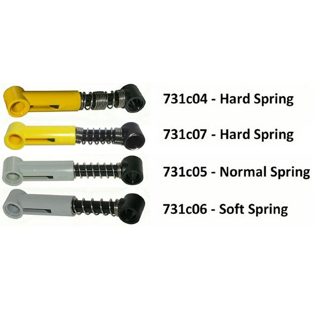 LEGO PARTS 731c04 731c05 731c06 731c07 731c08 Technic, Shock Absorber 6 ...