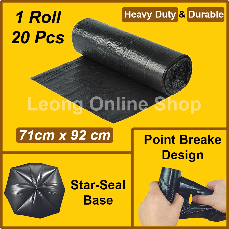 Fule 20Pcs/Roll Disposable Plastic Small Garbage Bag Trash Bags