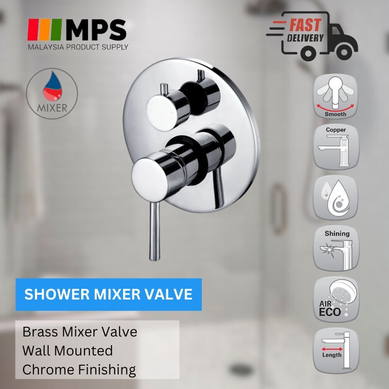 EURO HOT and COLD Shower Mixer Valve Bathroom Shower Tap 2 Way Function