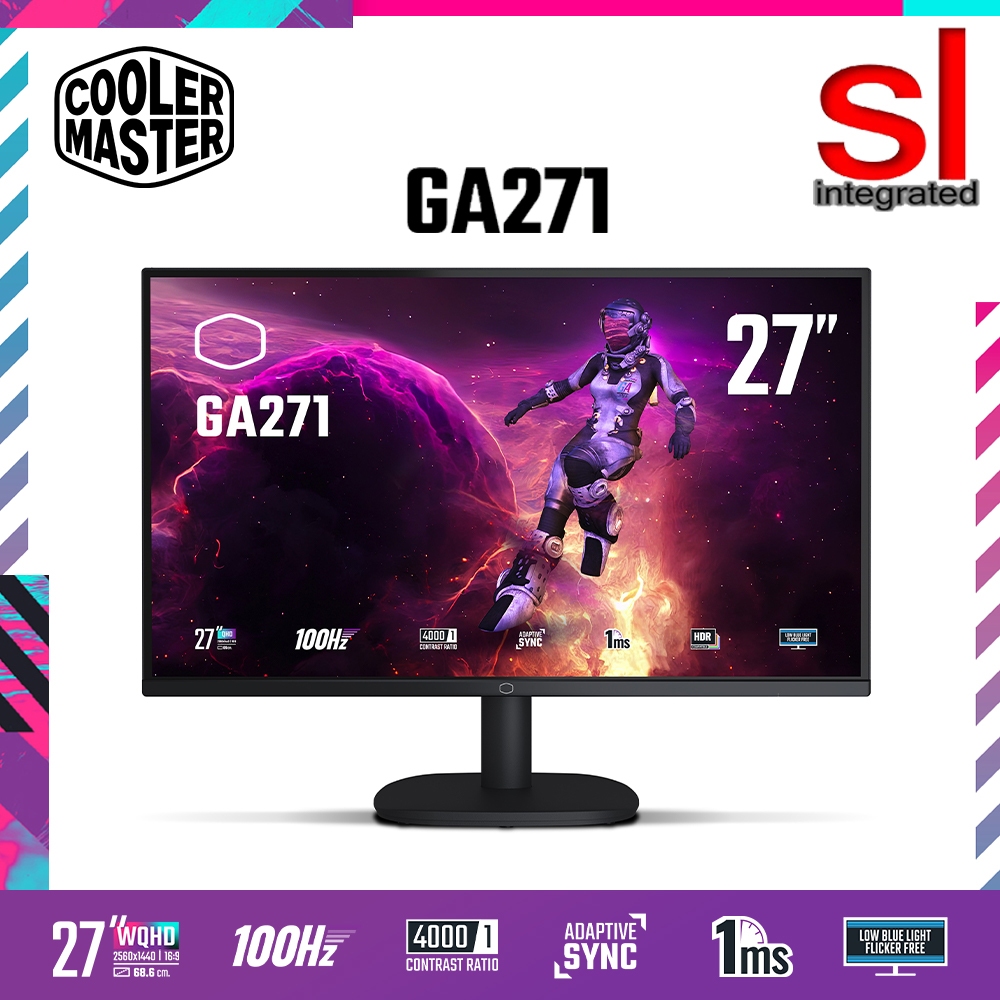 Cooler Master GA271 27'' WQHD 100HZ 1MS HDR VA Gaming Monitor | Shopee ...