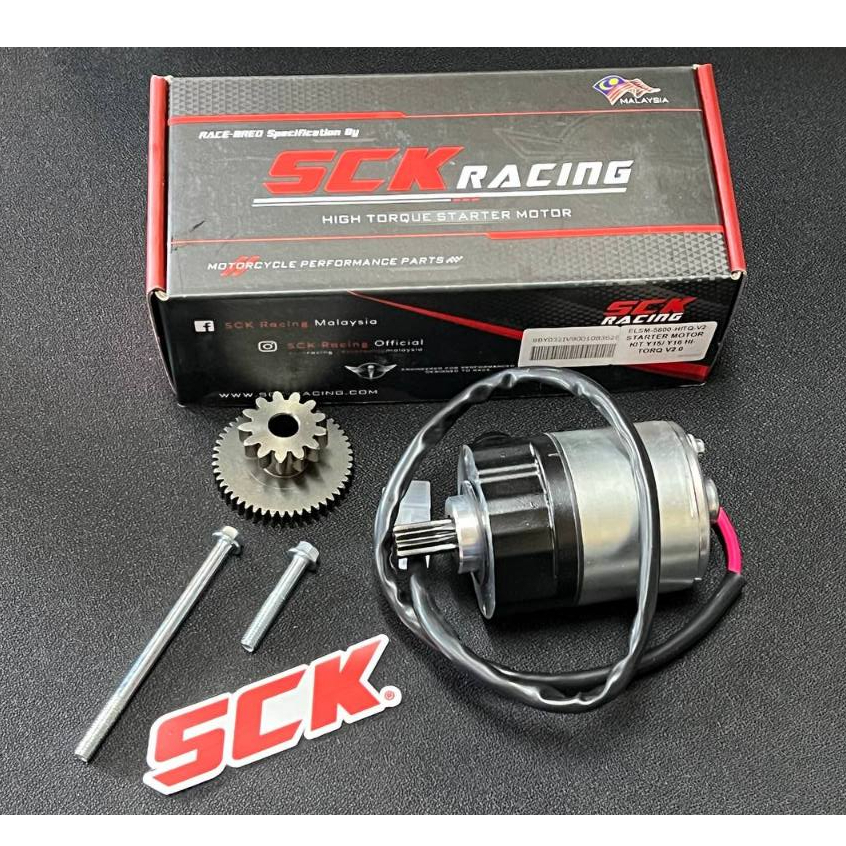 (100 ORIGINAL) SCK Y15ZR / Y16ZR STARTER MOTOR KIT HITORQ V2.0