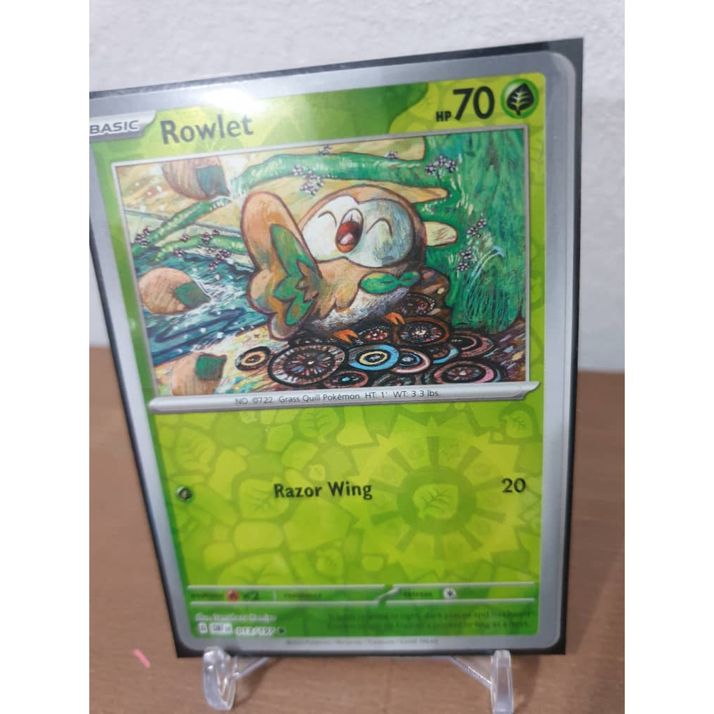 Rowlet 013/197 Common Reverse Holo and Shopee Malaysia
