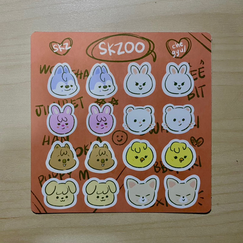 Stray Kids SKZOO Fanart Sticker Sheet by chegyul | Shopee Malaysia