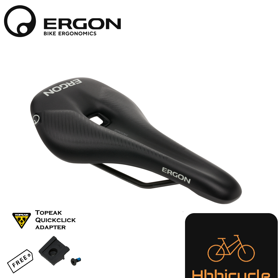 ERGON SR Comp Men Road Cycling Saddle FREE TOPEAK QUICKCLICK ADAPTER Shopee Malaysia