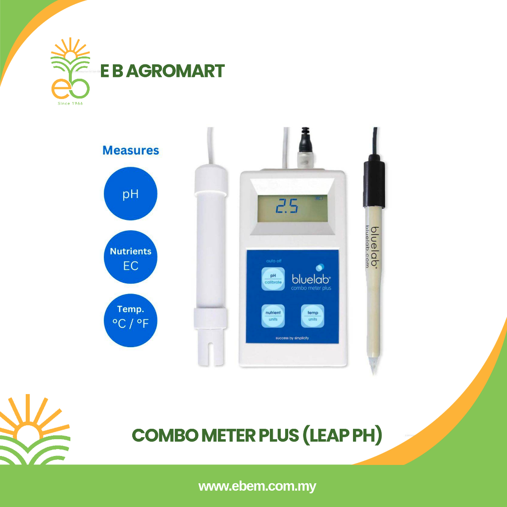 Bluelab Combo Meter Plus ( pH, EC & Temperature ) Shopee Malaysia