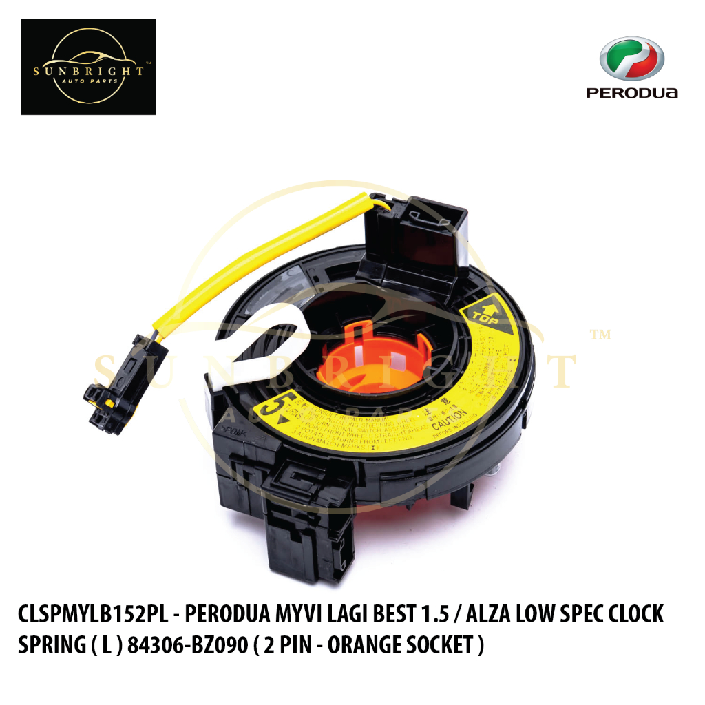 PERODUA MYVI LAGI BEST 1.5 / ALZA LOW SPEC CLOCK SPRING ( L ) 84306 ...