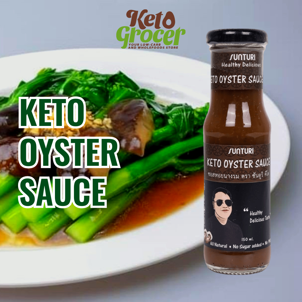 Keto Sugar free Oyster Sauce 150ml Halal Sos Tiram Stevia, Erythritol