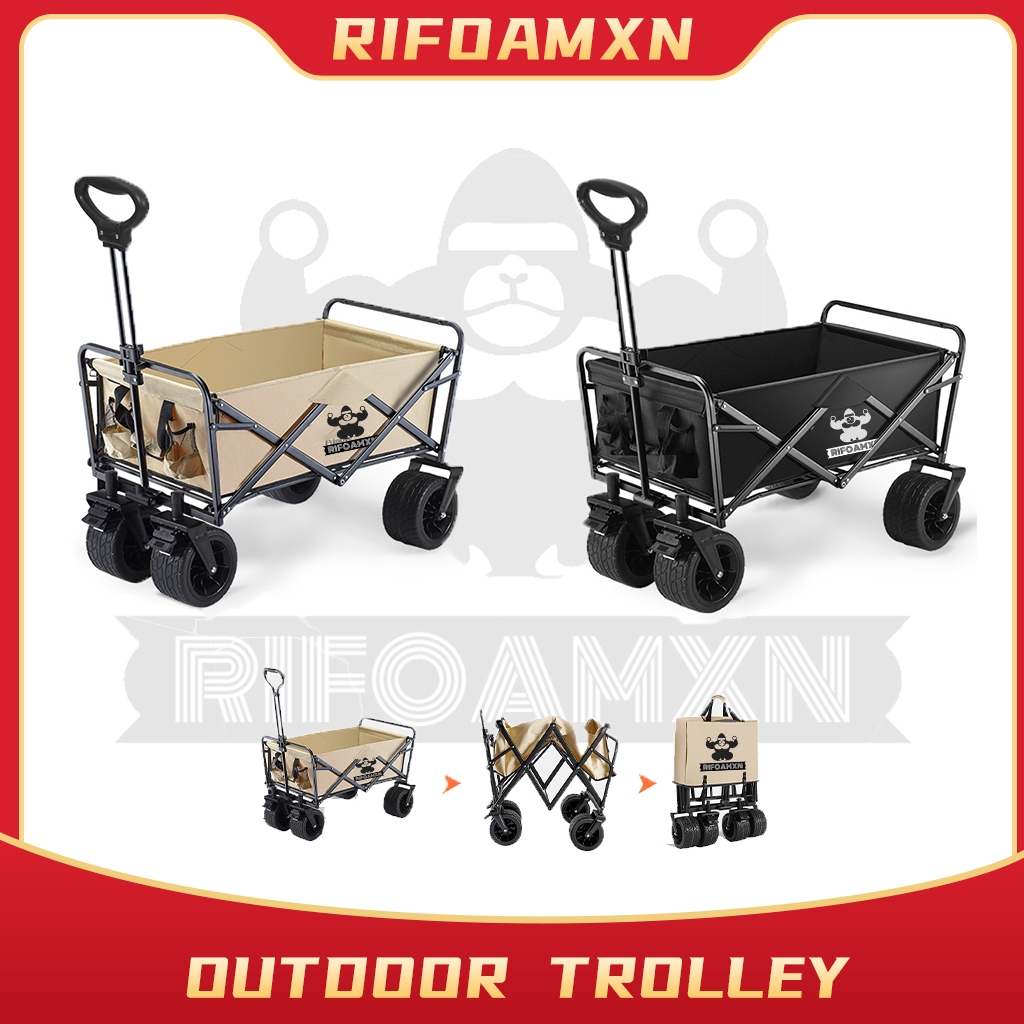 Portable Wagon Portable Outdoo Outdoor Trolley Wagon Camping Trolley R ...