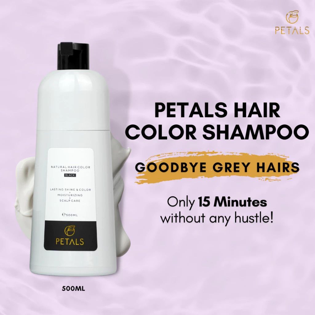 [HQ] PETALS SHAMPOO UBAN HALAL PEWARNA RAMBUT TELUS AIR HITAMKAN RAMBUT ...