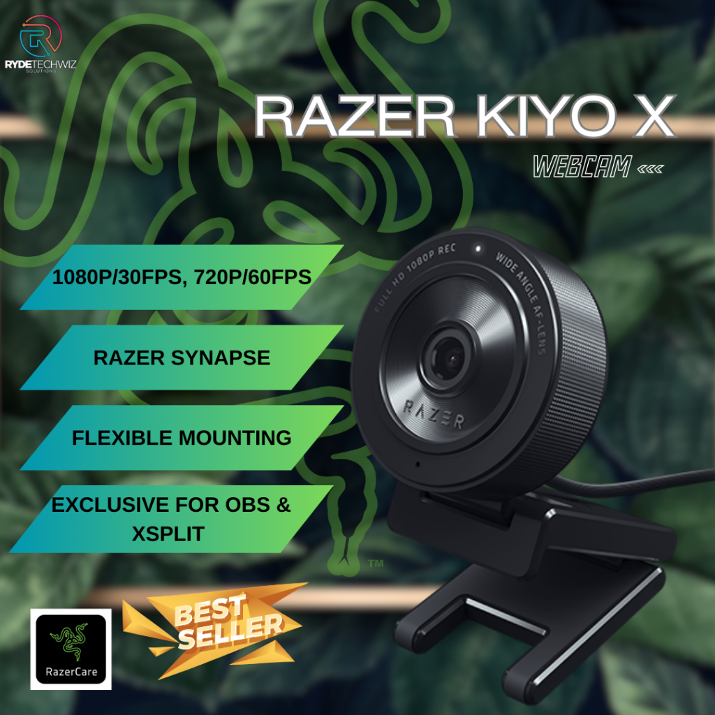 RAZER KIYO X With Full HD streaming at 1080p 30FPS, customizable