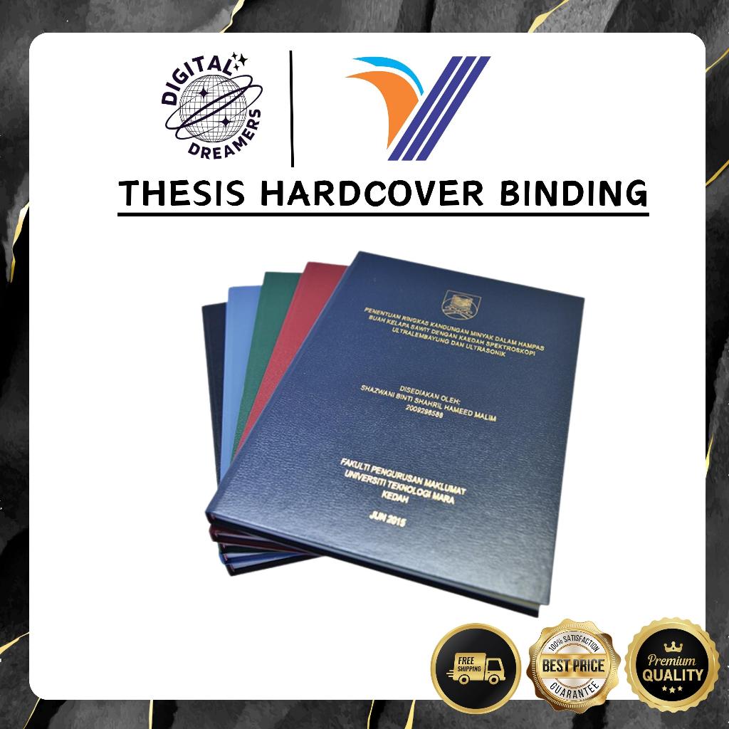 [FAST DELIVERY] Hardcover gold stamping Thesis binding Hardbound