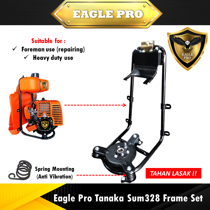 Eagle Pro 388 Tanaka Sum328 Brush Cutter Bg328 Engine Frame Set Tapak ...